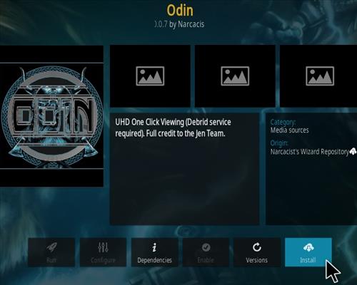 How To Install Odin Kodi Add-on Step 19