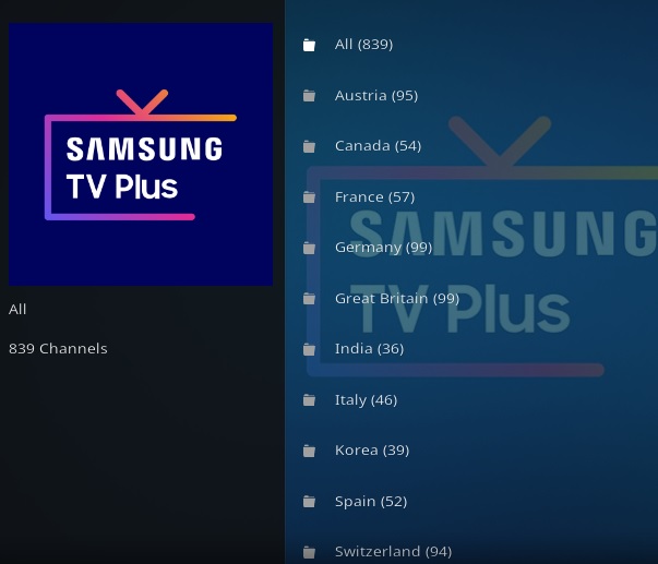 How To Install Samsung TV Plus Kodi Addon Overview 2