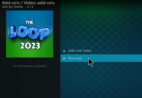 How To Install The Loop 2022 Kodi Sports Add-on Step 16