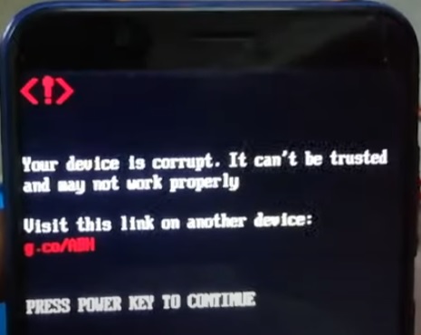 Fixes for Your Device is Corrupted and Cannot Be Trusted Overview 2