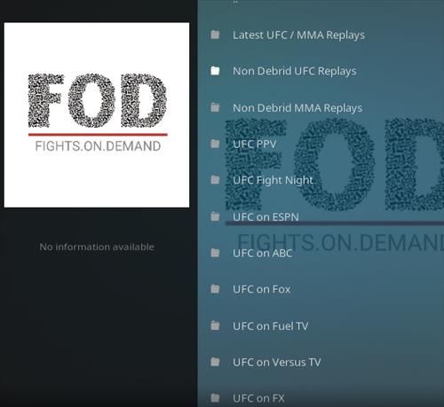 How To Install Fights On Demand (FOD) Kodi Add-on Overview