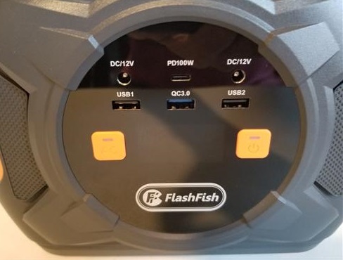 Review FLASHFISH A301 Portable Power Station USB Ports