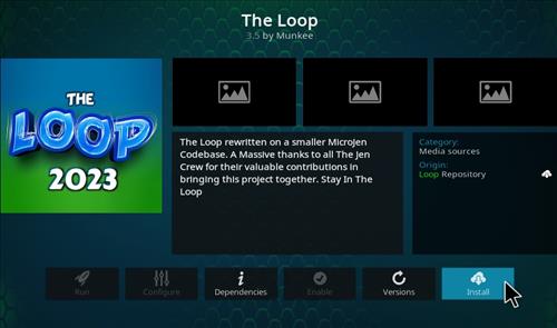 How To Install The Loop 2022 Kodi Sports Add-on Step 17