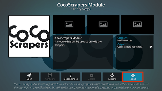 How to Install CocoScrapers Module Kodi