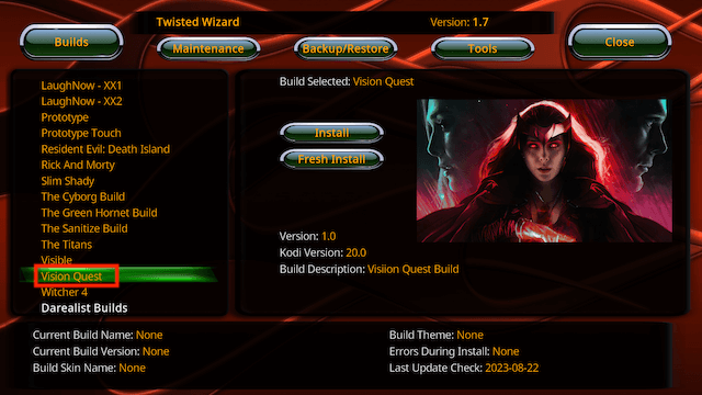 How to Install Vision Quest Build Kodi Android Firestick