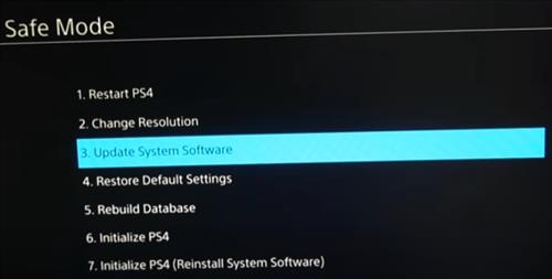 Ho To Boot the PS4 into Safe Mode and Update Step 4
