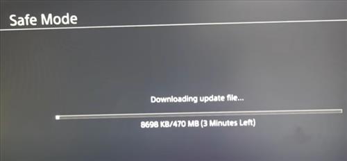 Ho To Boot the PS4 into Safe Mode and Update Step 7