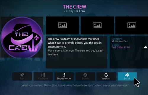 How To Install The Crew Kodi Add-on Step 19 Update 2023