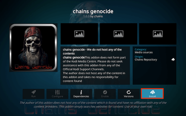 How to Install Chains Genocide Kodi