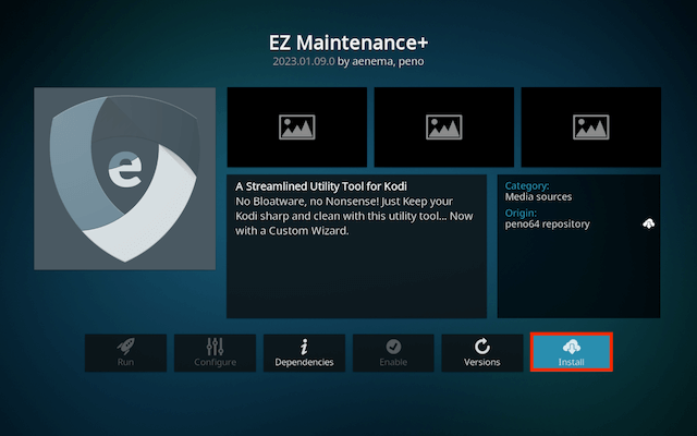 How to Install EZ Maintenance+ Wizard for Kodi