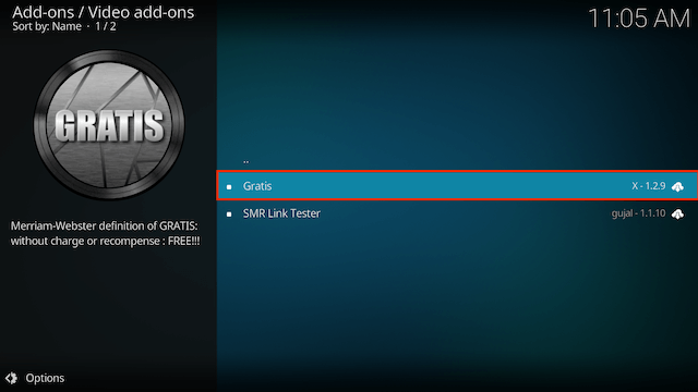 How to Install Gratis for Kodi