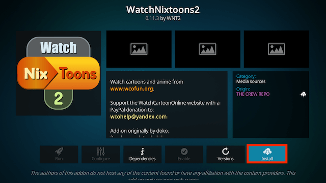 How to Install WatchNixToons2 on Kodi for FireStick or Android Device