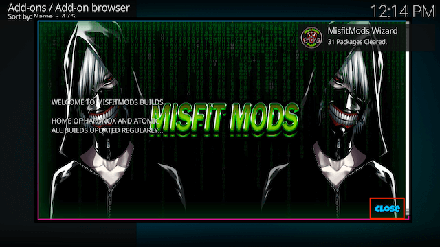 How to Install Misfit Mods Builds Wizard Kodi